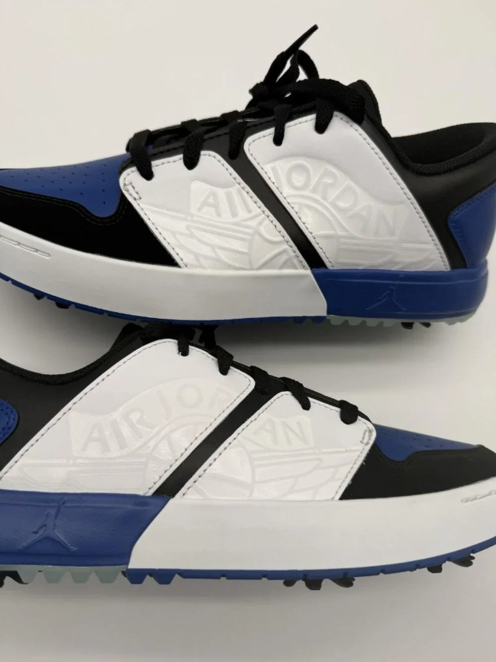 New Jordan Nu Retro Golf Shoes Men’s Size 9 White Black Royal Blue FZ4153 004